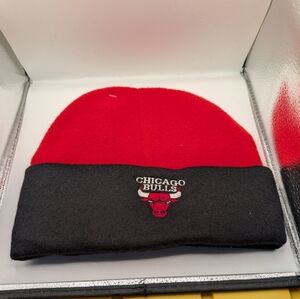 Chicago Bulls Red and Black Beanie